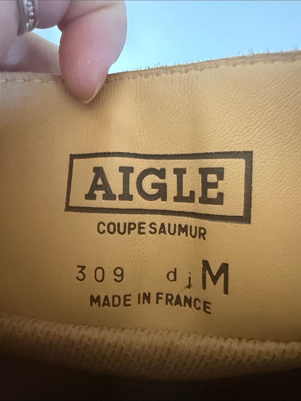 AIGLE Coupe Saumer Jumping Horseback Riding Boots Equestrian France Rubber US 10 - Picture 12 of 16